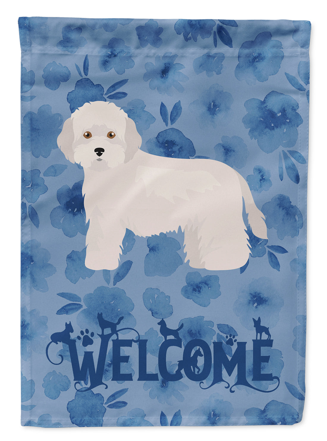 Cyprus Poodle Welcome Flag Canvas House Size CK5981CHF