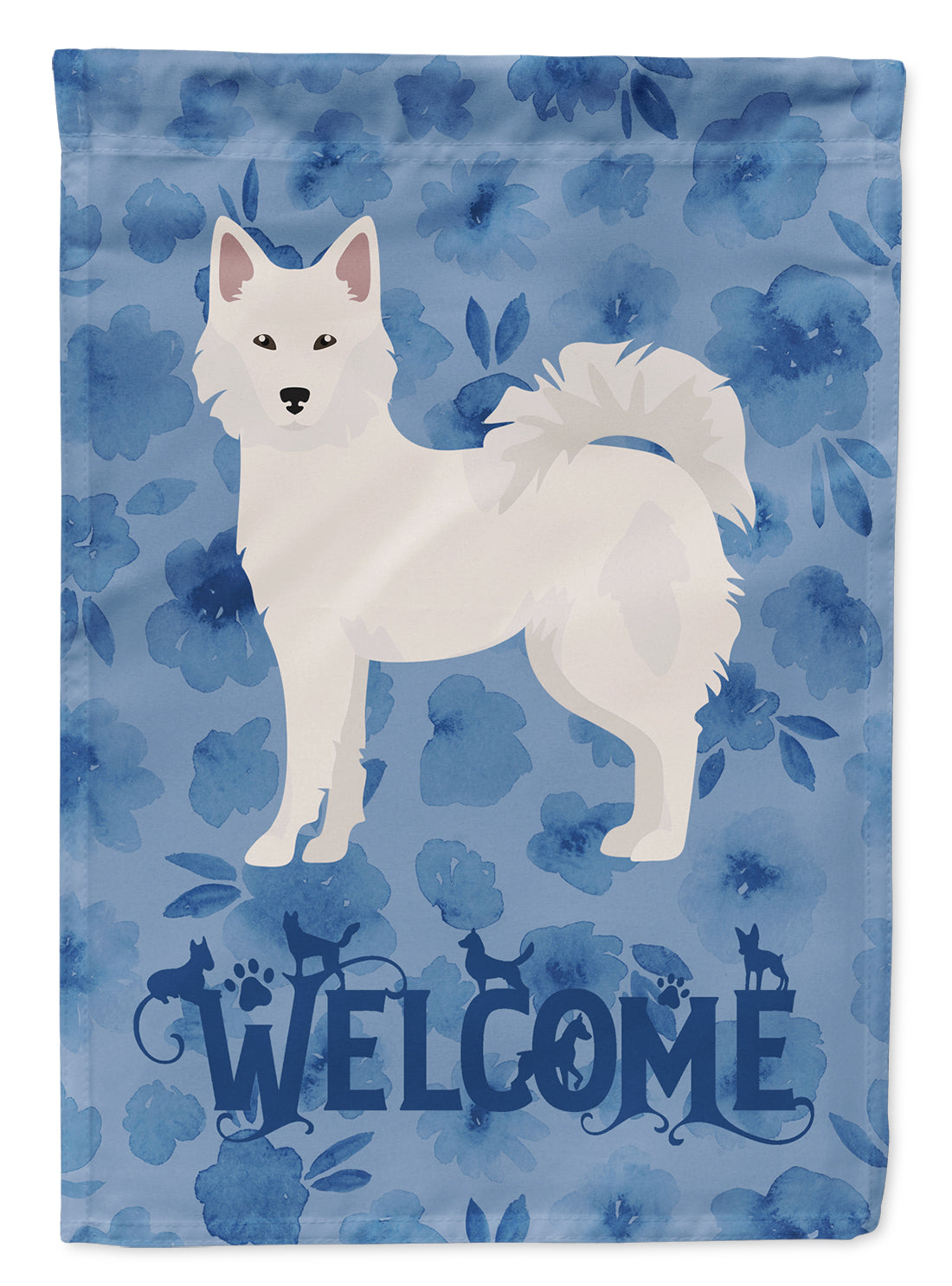 Danish Spitz Welcome Flag Canvas House Size CK5982CHF  the-store.com.