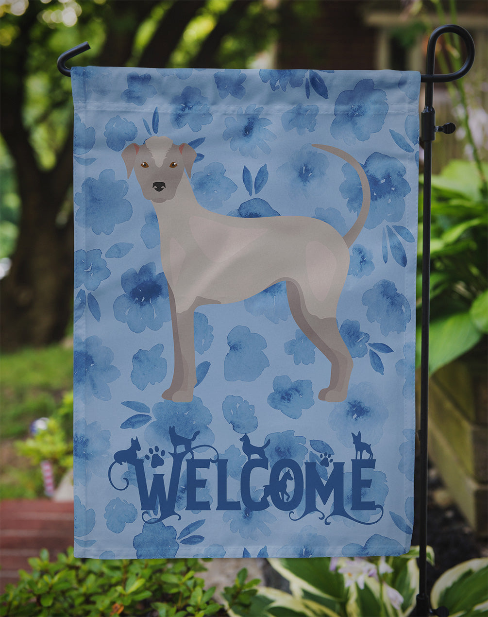 Drapeau de bienvenue pour chien sans poils équatorien Taille jardin CK5983GF