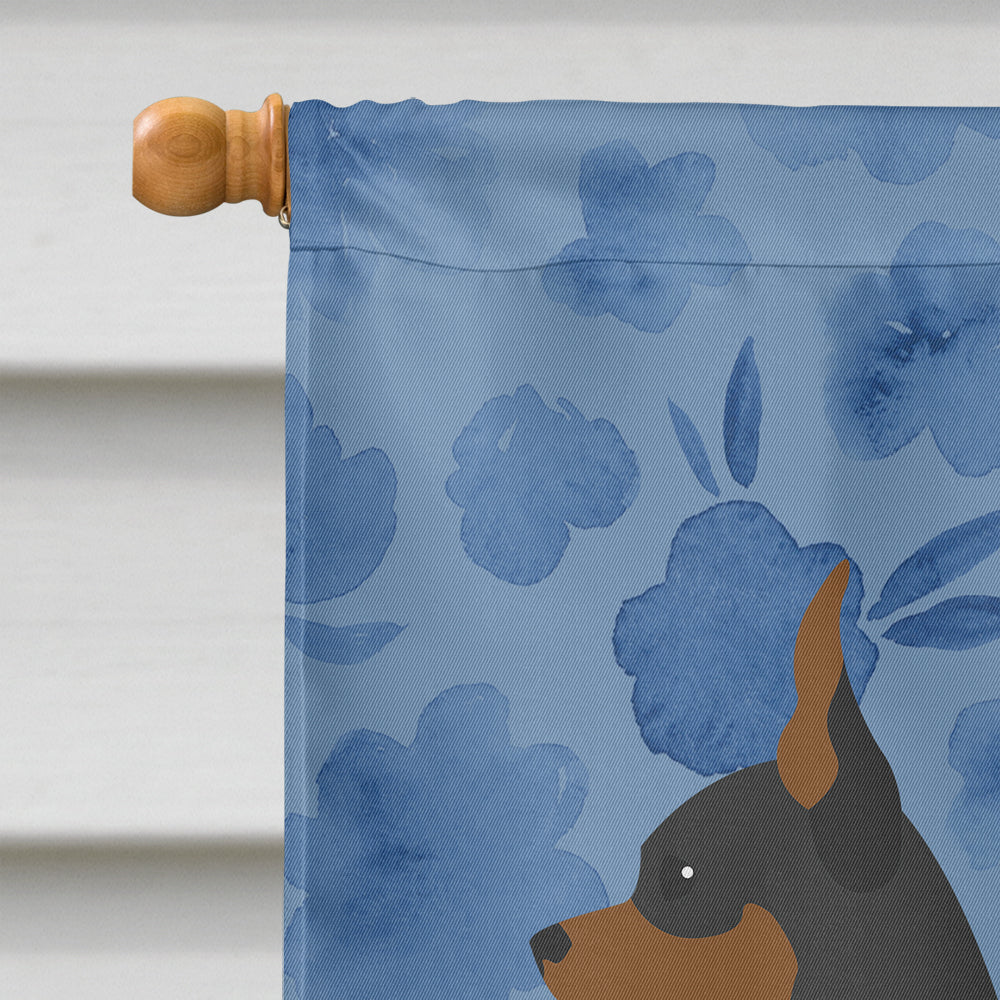 English Toy Terrier #1 Welcome Flag Canvas House Size CK5988CHF  the-store.com.