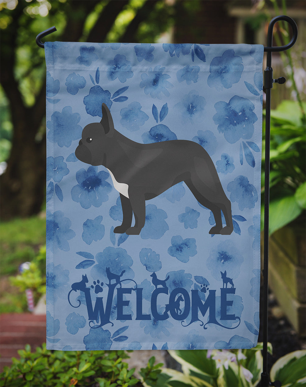 French Bulldog #1 Welcome Flag Garden Size CK5991GF
