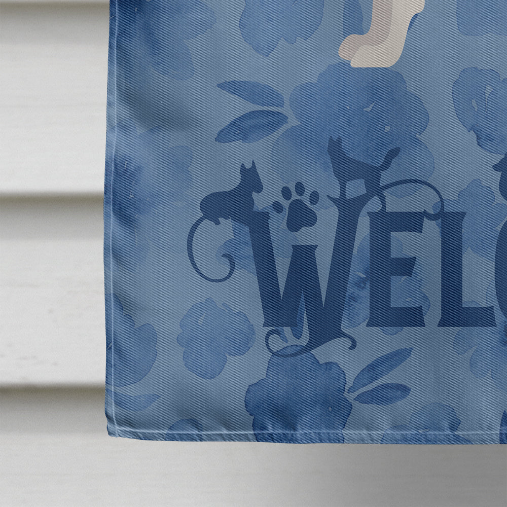 Italian Greyhound #2 Welcome Flag Canvas House Size CK6002CHF  the-store.com.