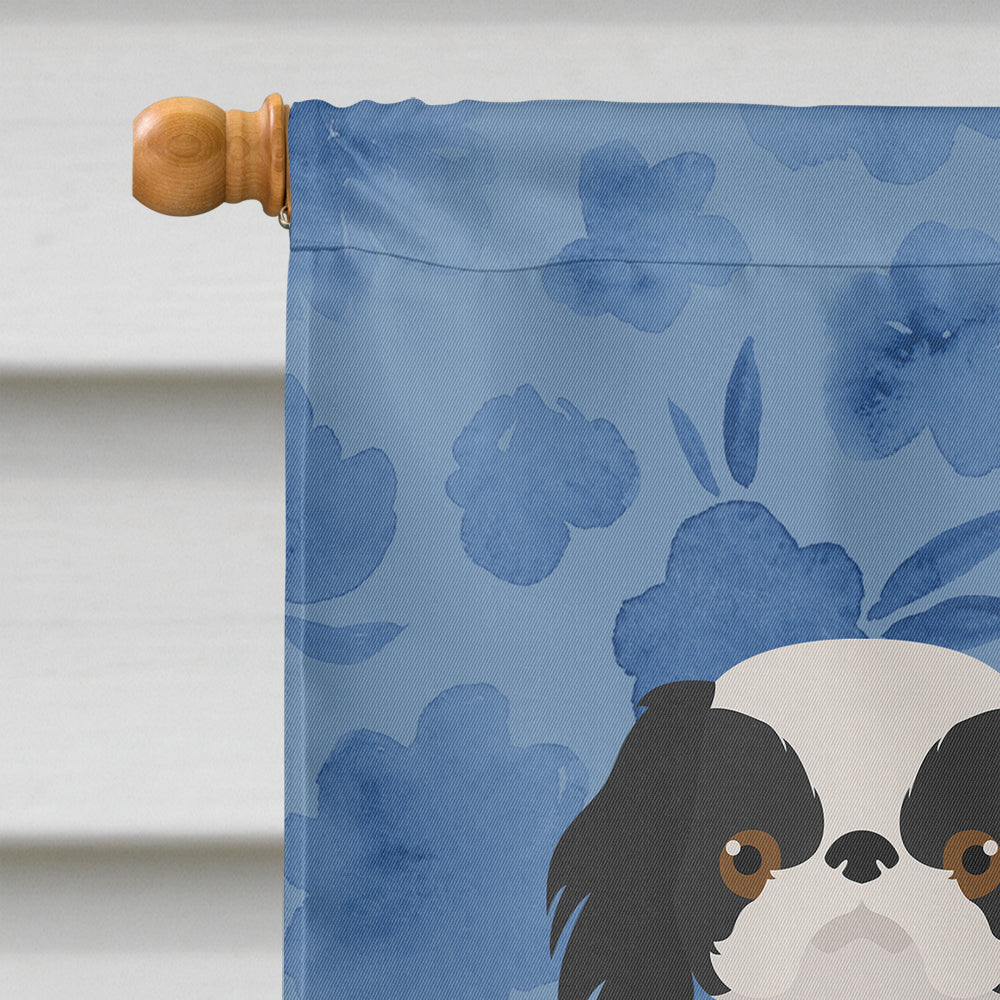 Japanese Chin #2 Welcome Flag Canvas House Size CK6005CHF