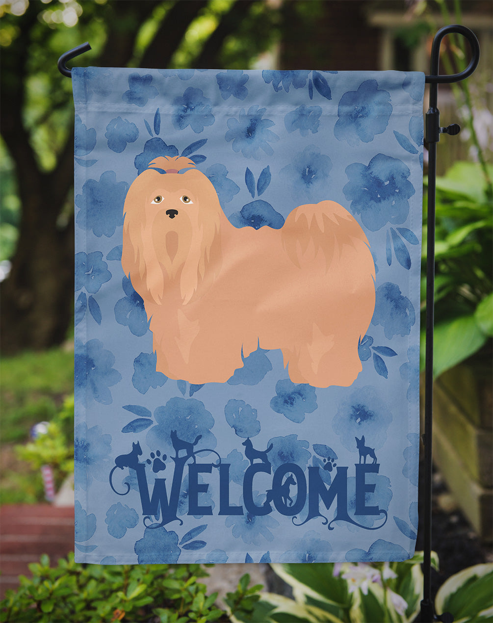 Lhasa Apso #1 Welcome Flag Garden Size CK6012GF  the-store.com.