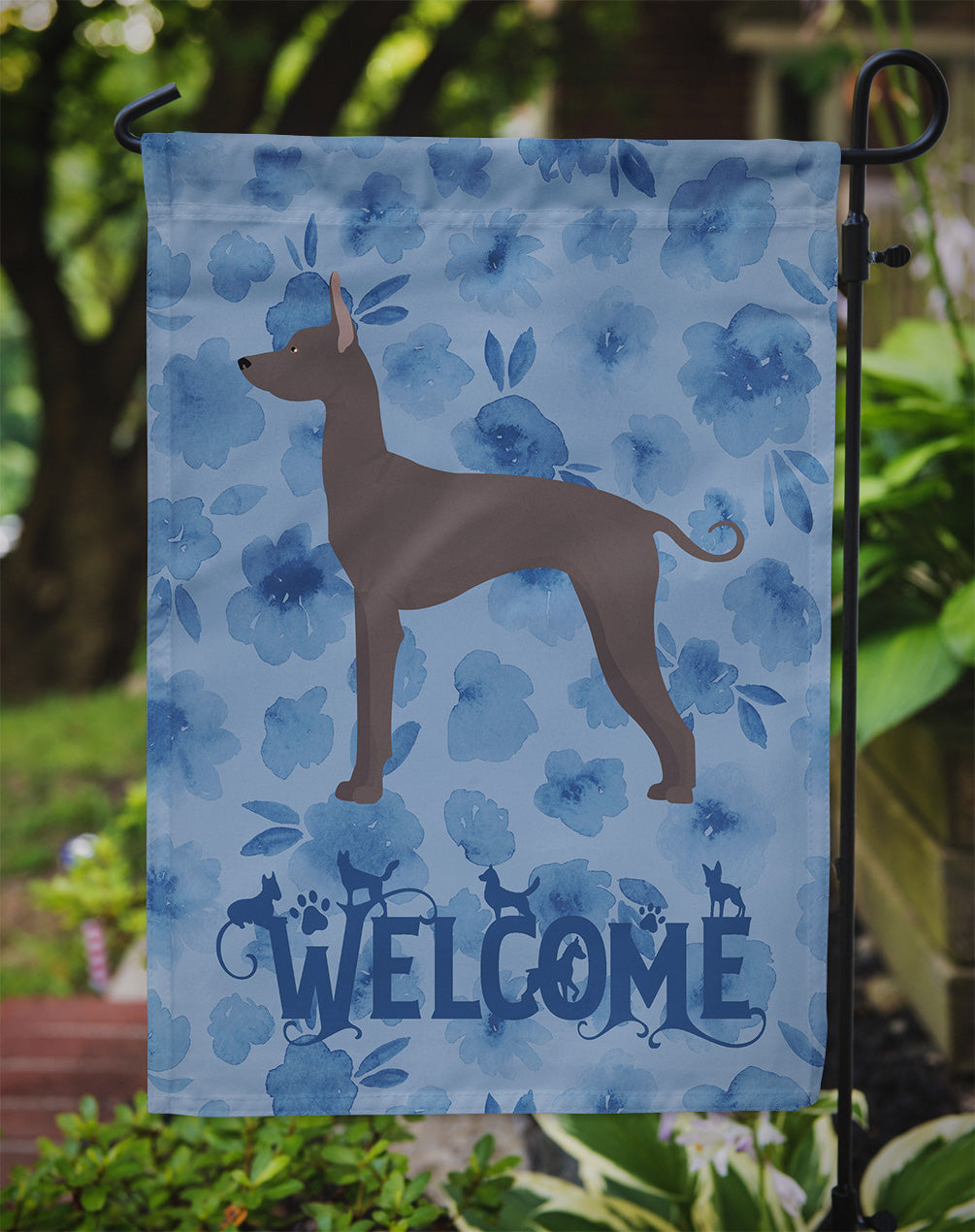 Mexican Hairless Dog #1 Welcome Flag Garden Size CK6020GF  the-store.com.