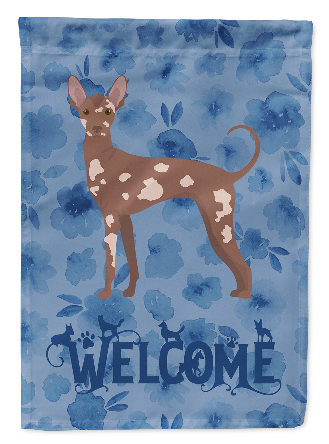 Mexican Hairless Dog #2 Welcome Flag Canvas House Size CK6021CHF