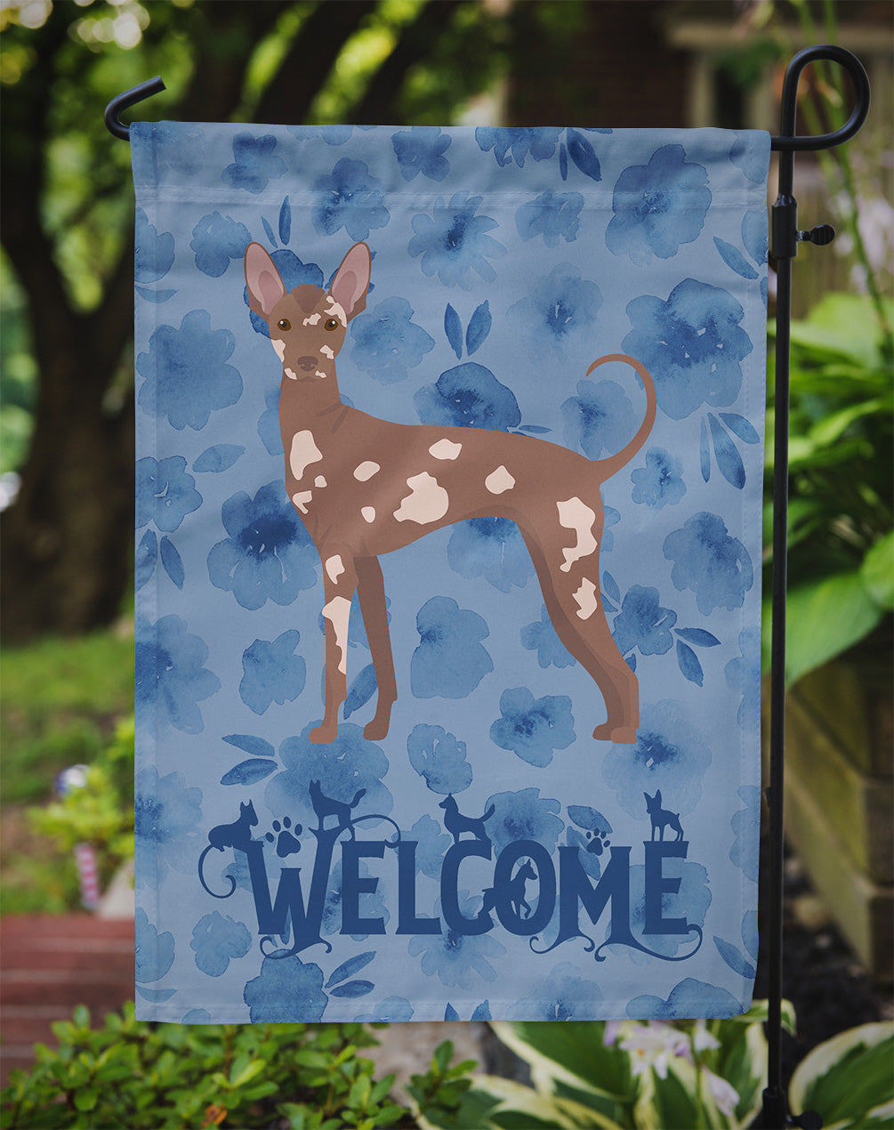 Mexican Hairless Dog #2 Welcome Flag Garden Size CK6021GF  the-store.com.