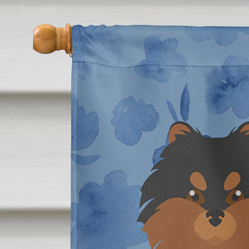 Pomeranian #2 Welcome Flag Canvas House Size CK6034CHF