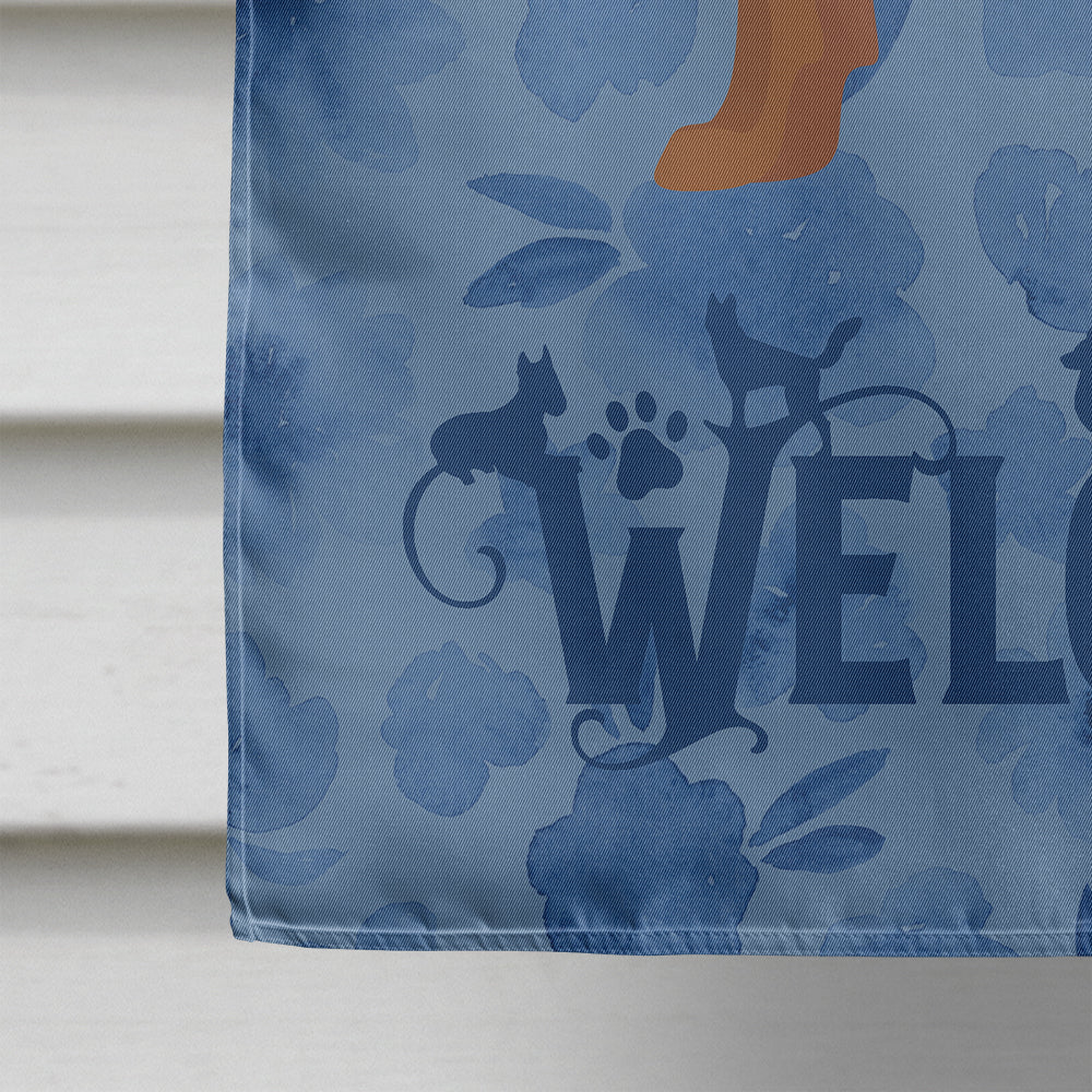 Rat Terrier Welcome Flag Canvas House Size CK6043CHF  the-store.com.