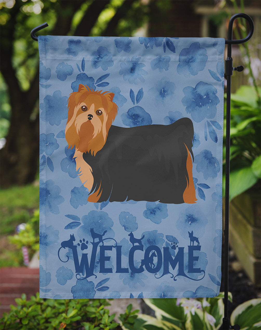 Yorkshire Terrier #2 Welcome Flag Garden Size CK6057GF