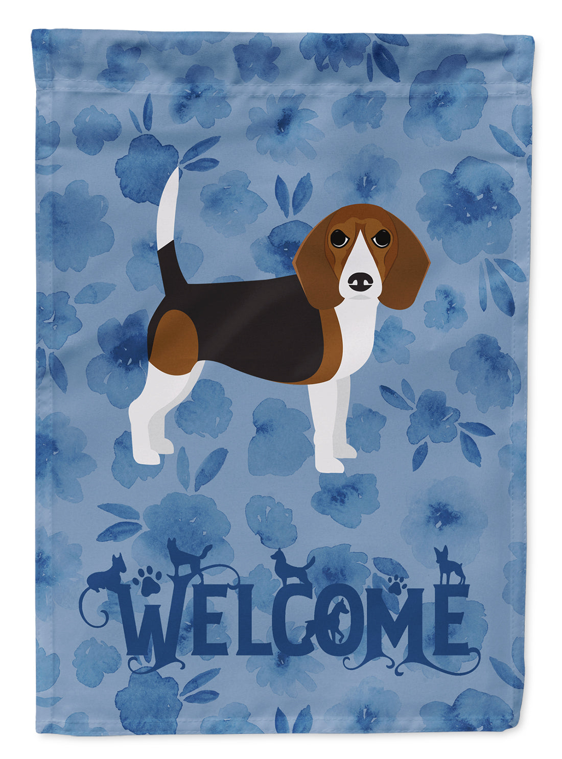 Beagle Welcome Flag Canvas House Size CK6061CHF