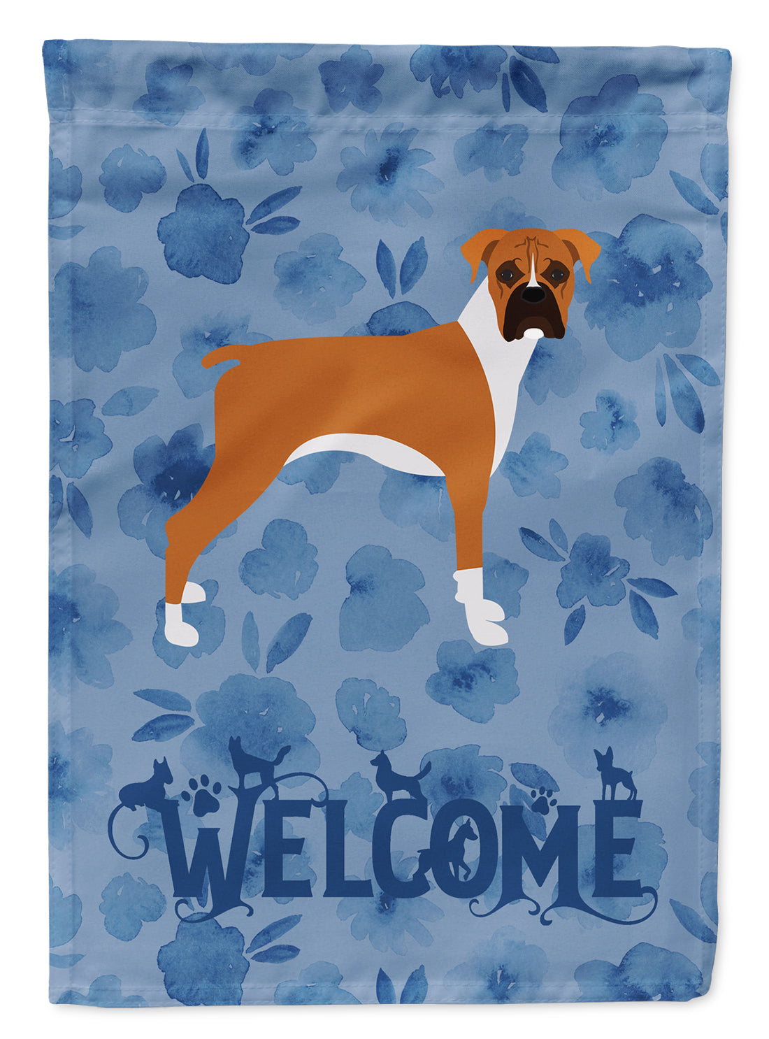 Boxer Welcome Flag Canvas House Size CK6065CHF  the-store.com.