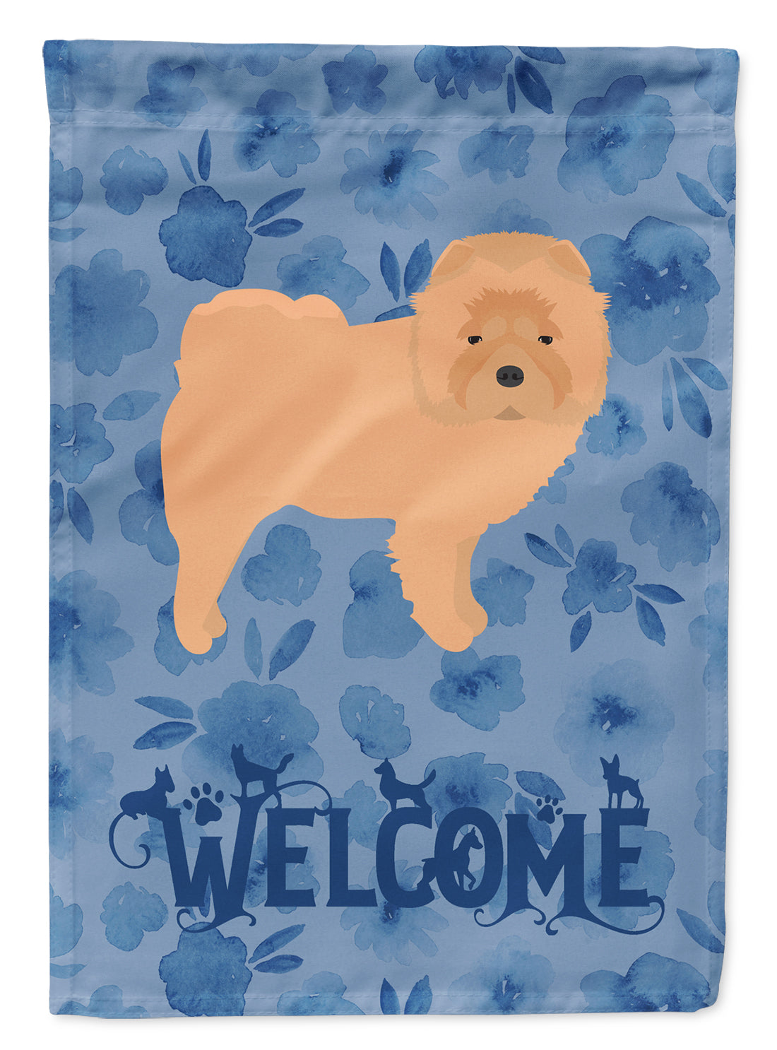 Chow Chow Welcome Flag Canvas House Size CK6073CHF  the-store.com.