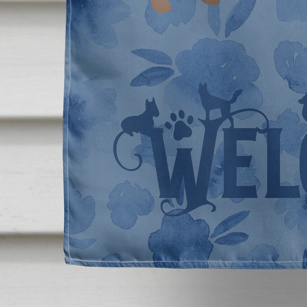 German Shepherd Welcome Flag Canvas House Size CK6080CHF  the-store.com.