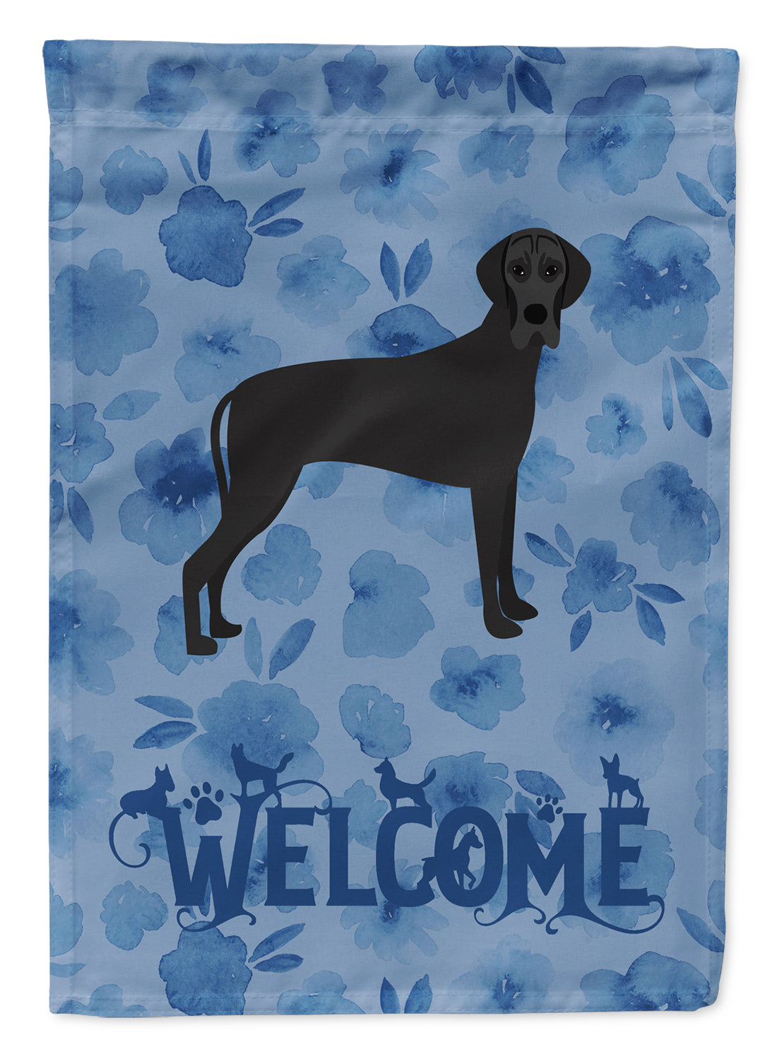 Great Dane Welcome Flag Canvas House Size CK6082CHF  the-store.com.