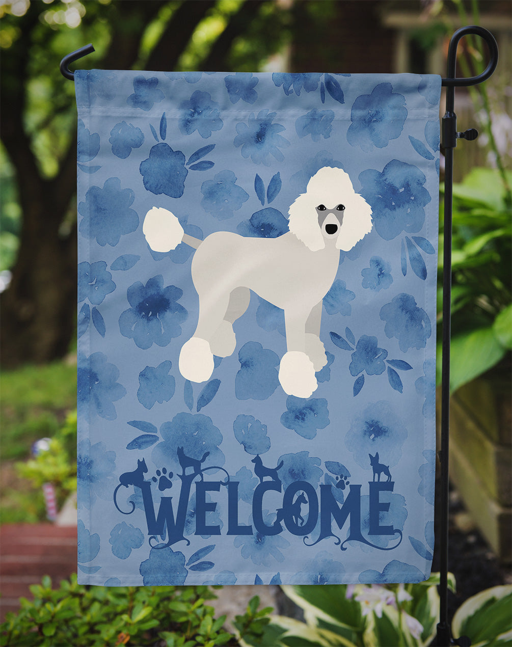 Poodle Welcome Flag Garden Size CK6095GF