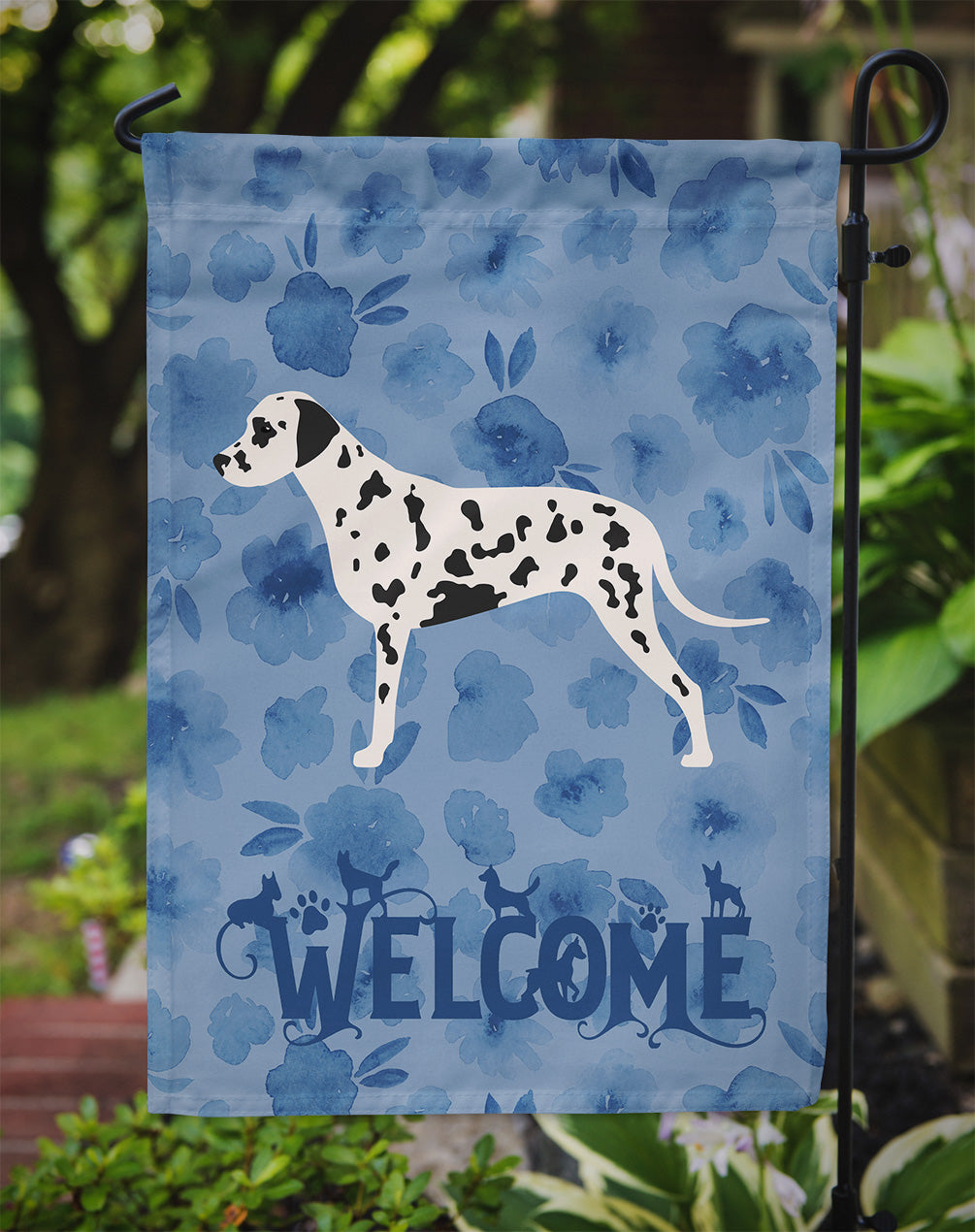 Dalmatian Welcome Flag Garden Size CK6110GF