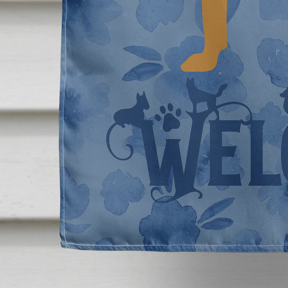 Bloodhound Welcome Flag Canvas House Size CK6111CHF