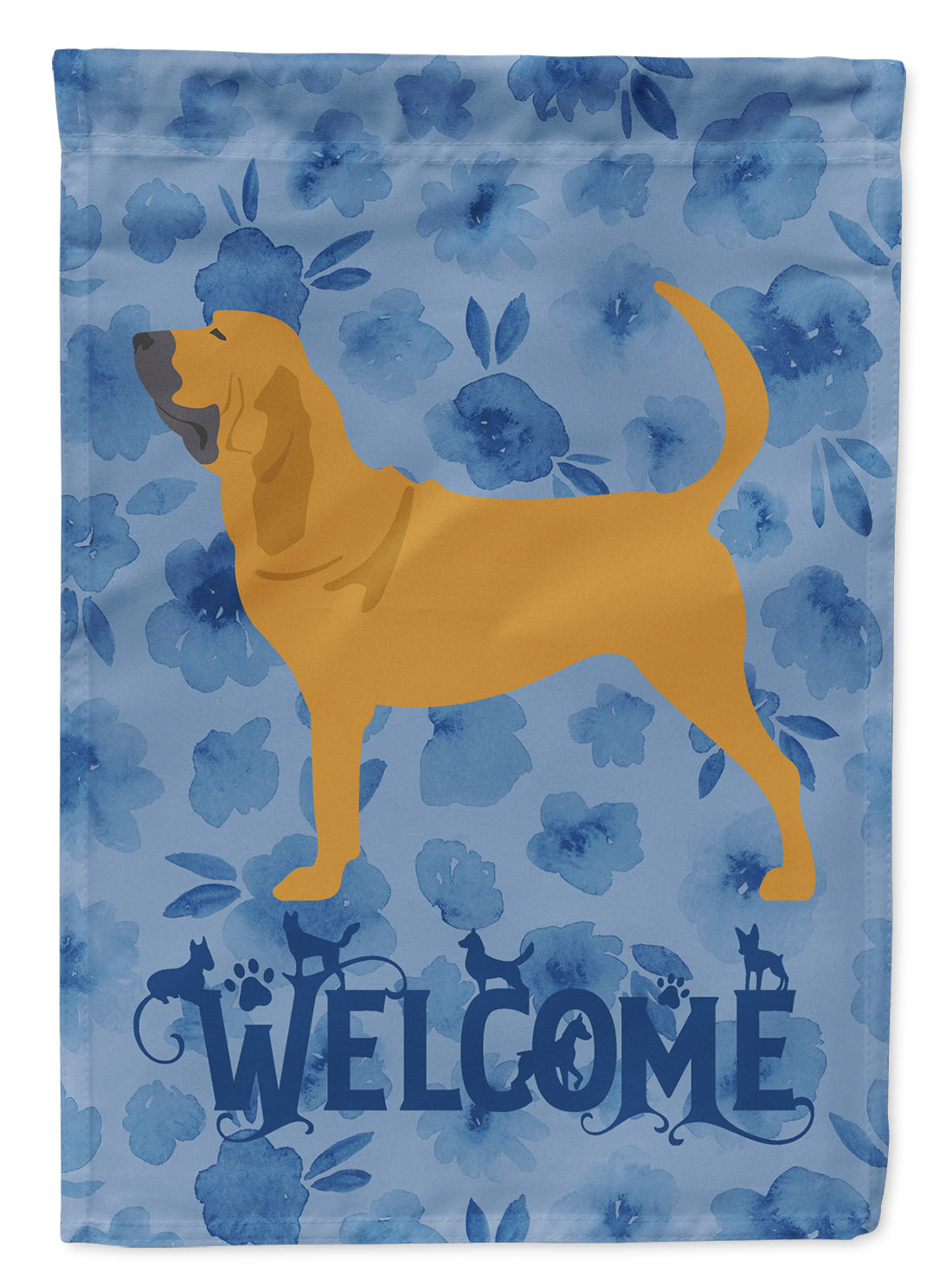 Bloodhound Welcome Flag Canvas House Size CK6111CHF  the-store.com.