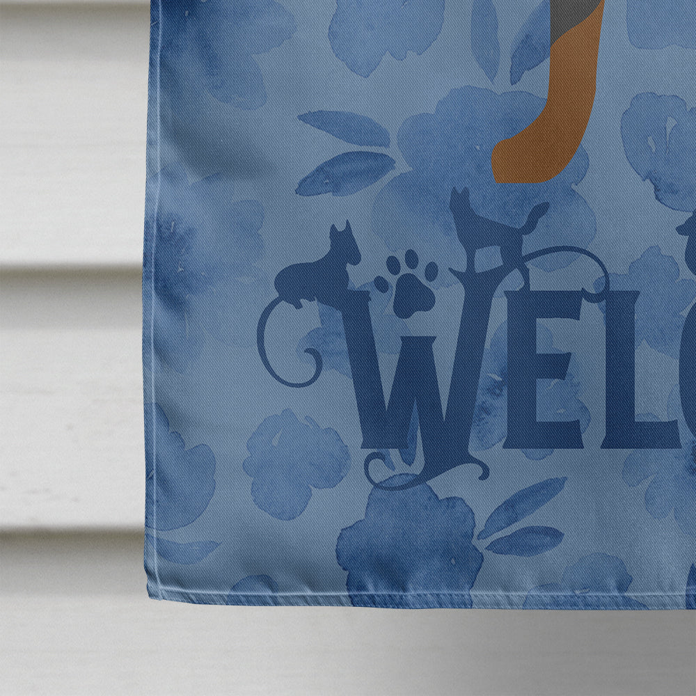 Toy Fox Terrier Welcome Flag Canvas House Size CK6114CHF