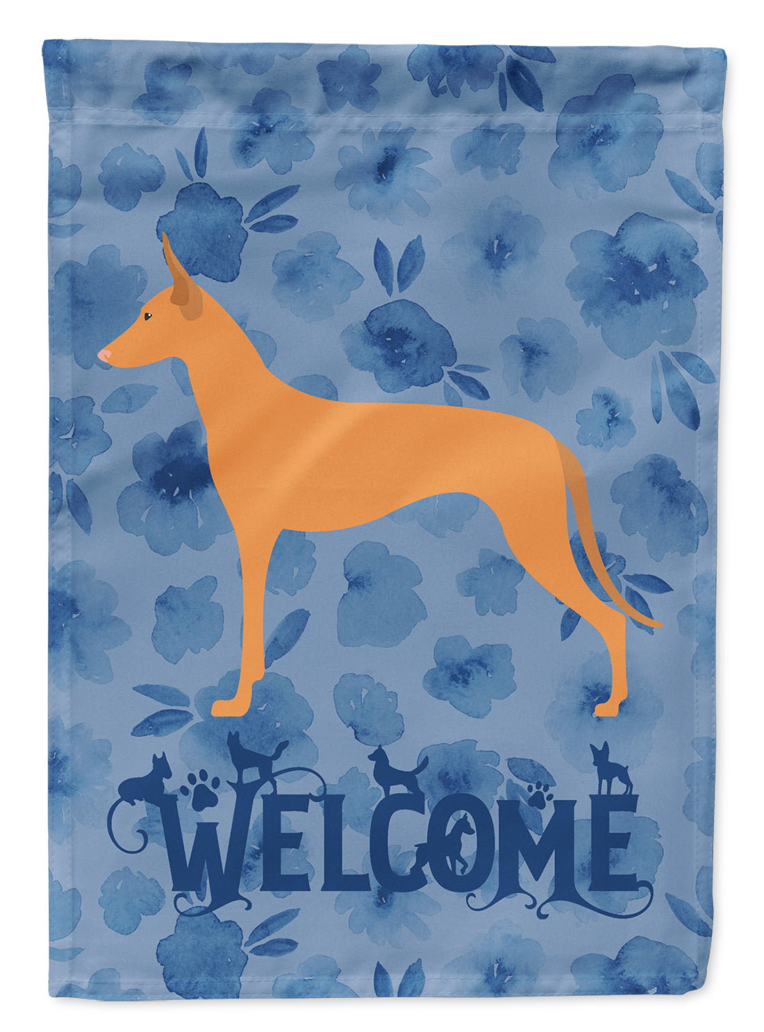 Pharaoh Hound Welcome Flag Canvas House Size CK6115CHF  the-store.com.