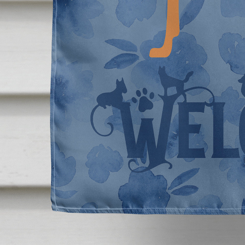 Pharaoh Hound Welcome Flag Canvas House Size CK6115CHF  the-store.com.