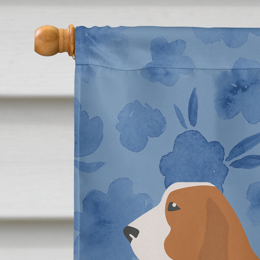 Spanish Hound Welcome Flag Canvas House Size CK6118CHF  the-store.com.