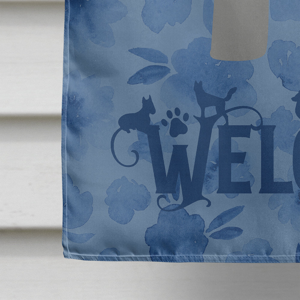 Kerry Blue Terrier Welcome Flag Canvas House Size CK6119CHF
