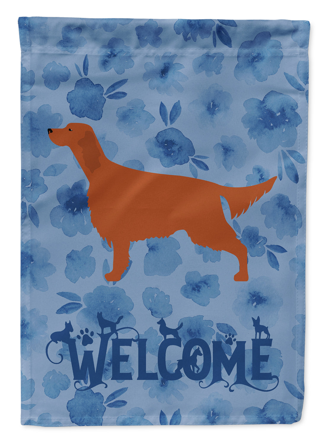 Irish Setter Welcome Flag Canvas House Size CK6120CHF  the-store.com.