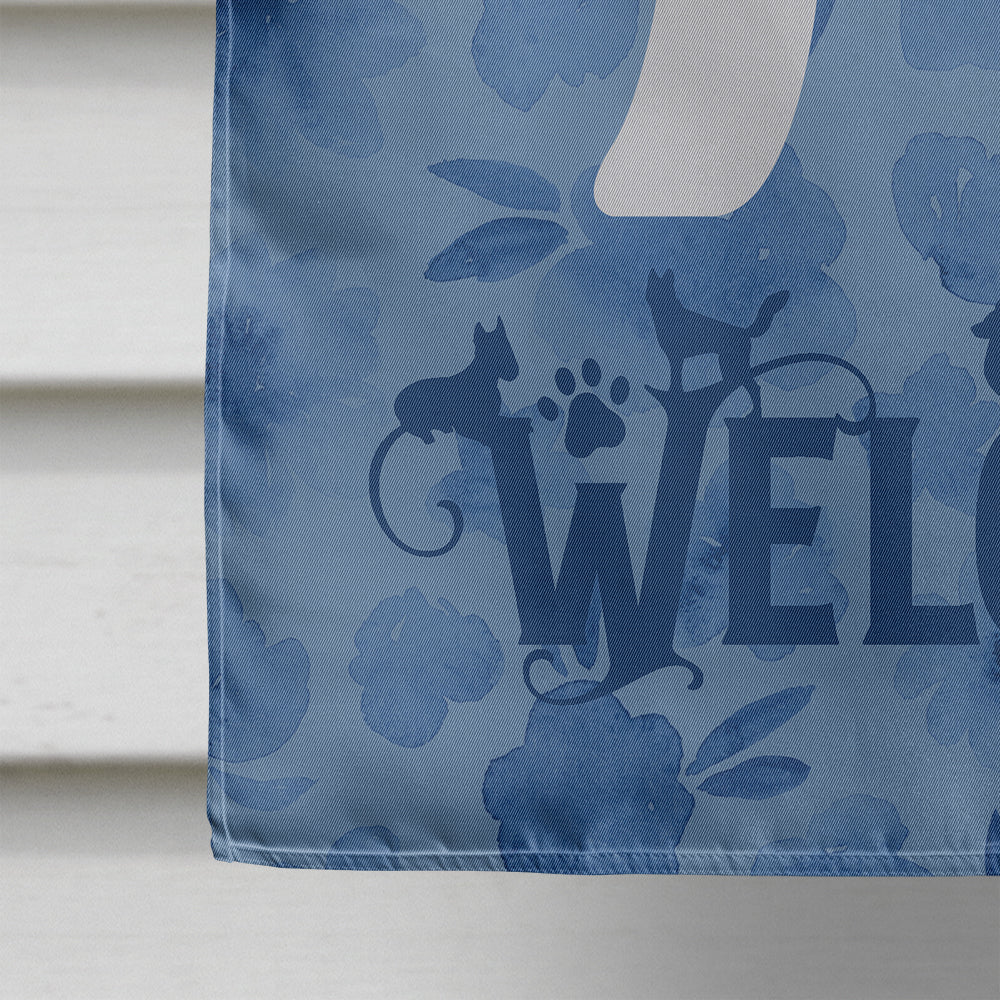 Bedlington Terrier Welcome Flag Canvas House Size CK6121CHF  the-store.com.