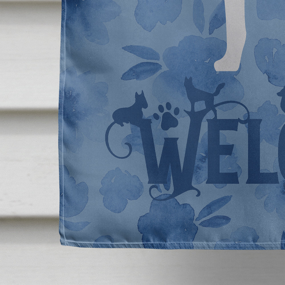 American Foxhound Welcome Flag Canvas House Size CK6125CHF  the-store.com.