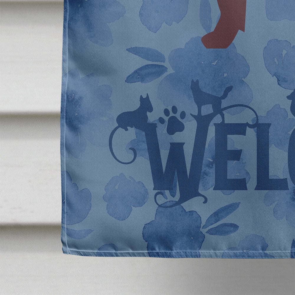 American Water Spaniel Welcome Flag Canvas House Size CK6128CHF