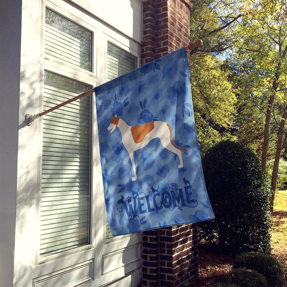 Greyhound Welcome Flag Canvas House Size CK6132CHF