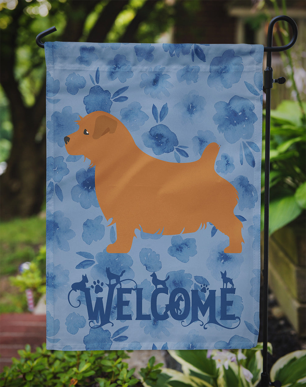 Norfolk Terrier Welcome Flag Garden Size CK6136GF