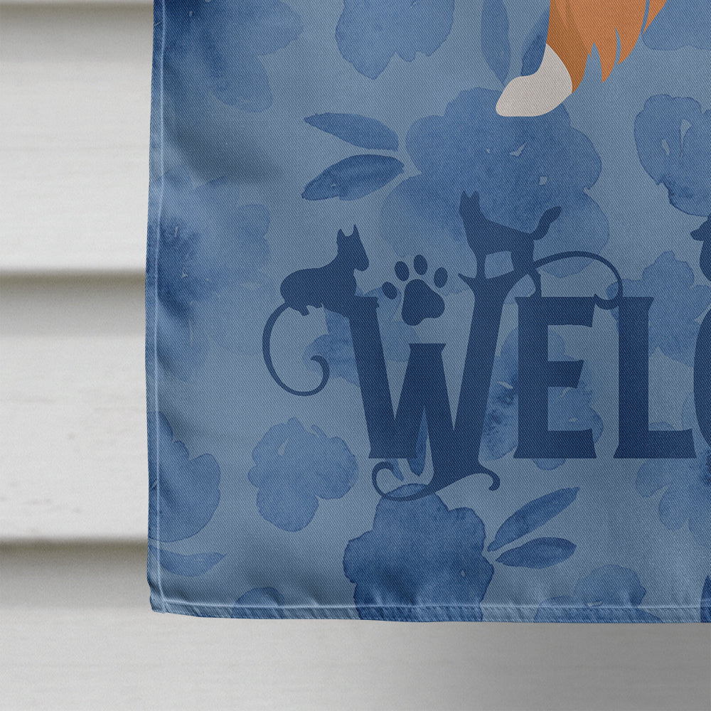 Collie Dog Welcome Flag Canvas House Size CK6143CHF