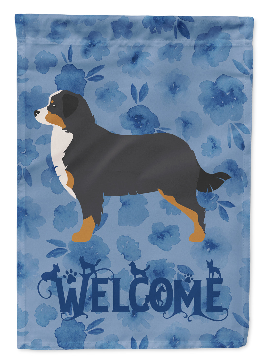 Bernese Mountain Dog Welcome Flag Canvas House Size CK6146CHF  the-store.com.