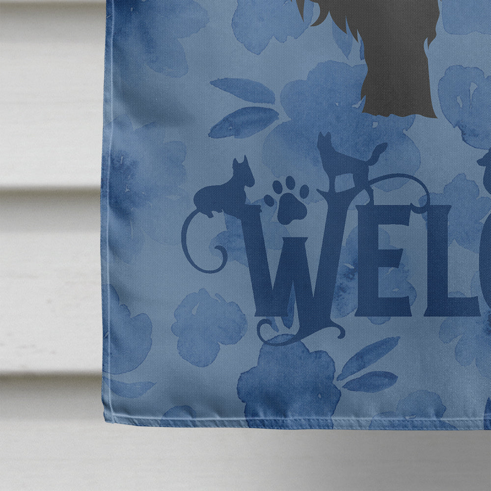 Briard Welcome Flag Canvas House Size CK6153CHF