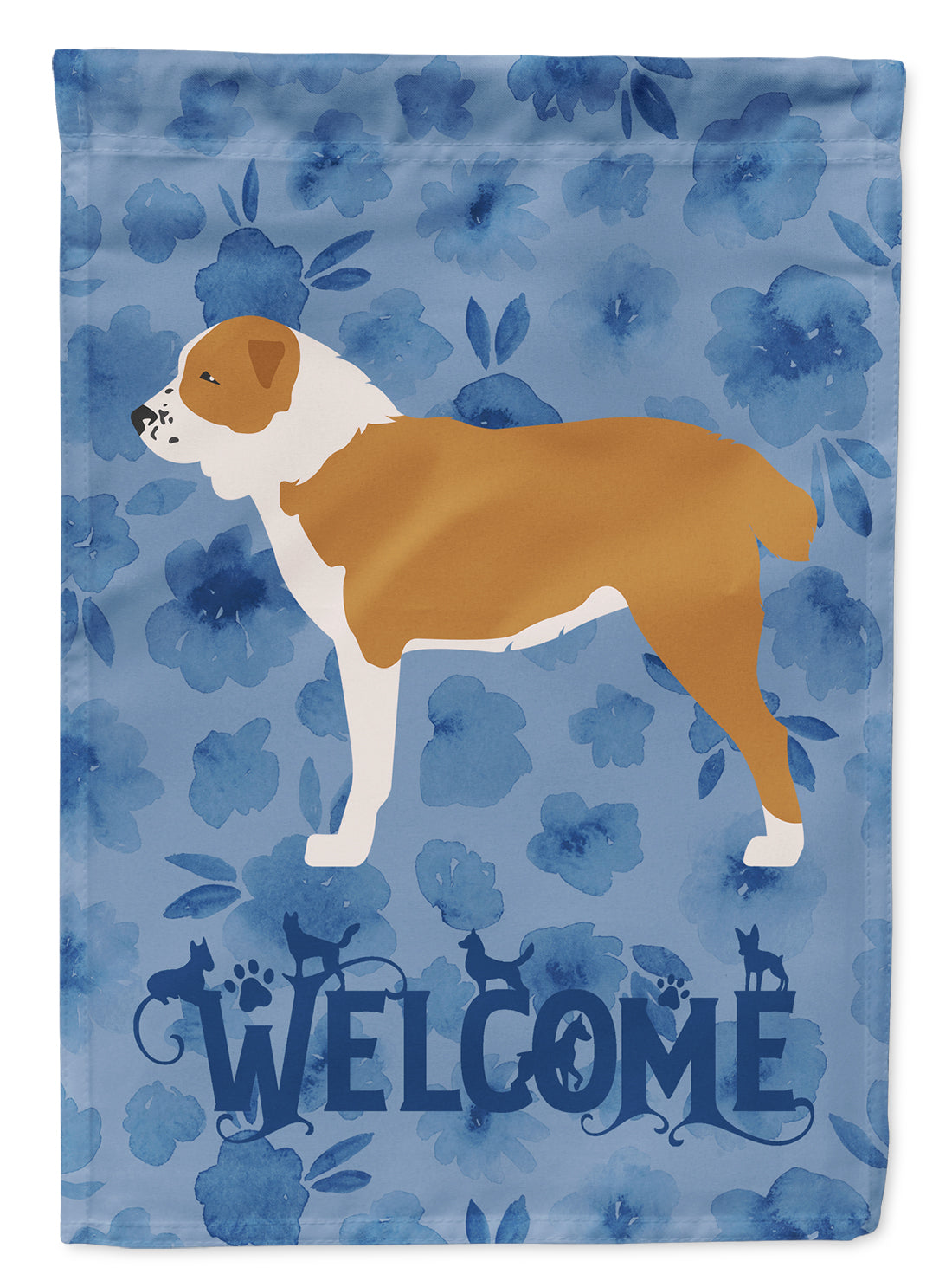 Central Asian Shepherd Dog Welcome Flag Canvas House Size CK6155CHF