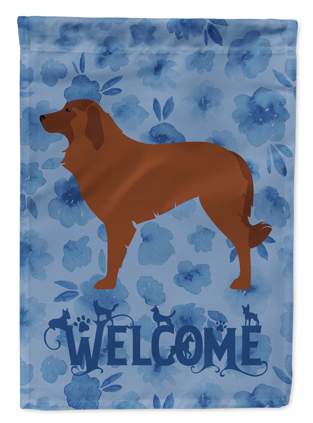 Portuguese Sheepdog Dog Welcome Flag Canvas House Size CK6158CHF  the-store.com.