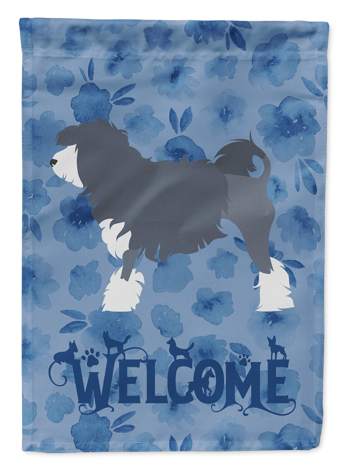 Lowchen Welcome Flag Canvas House Size CK6162CHF  the-store.com.