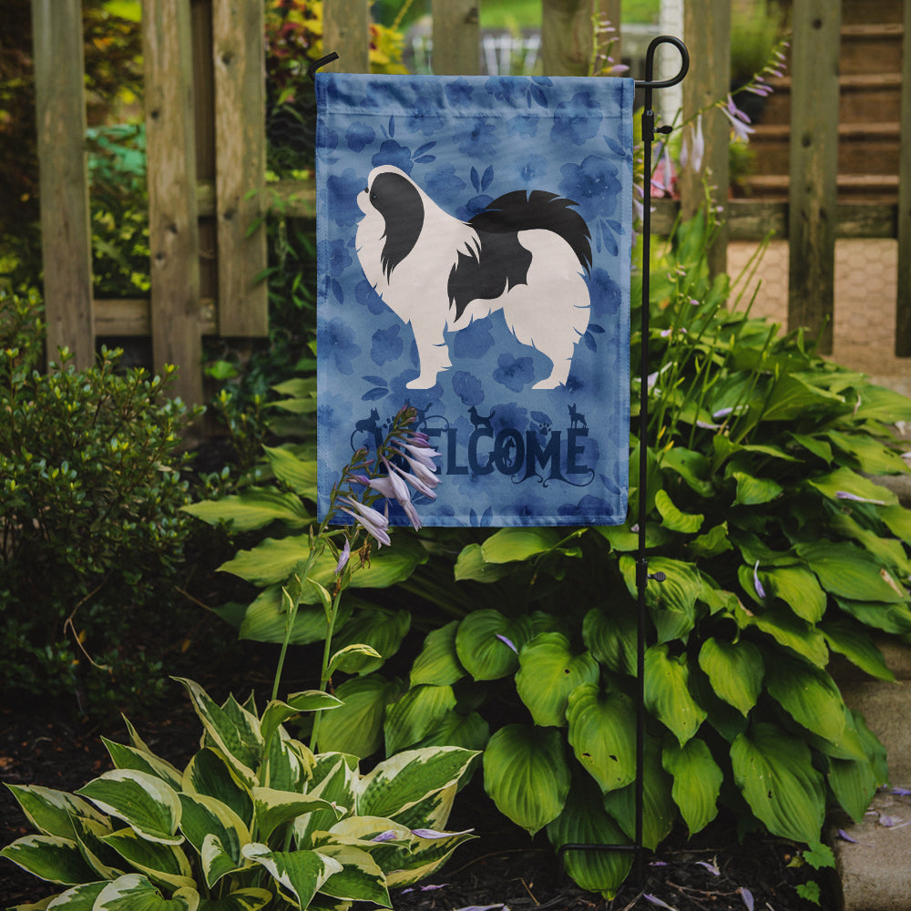 Japanese Chin Welcome Flag Garden Size CK6164GF  the-store.com.