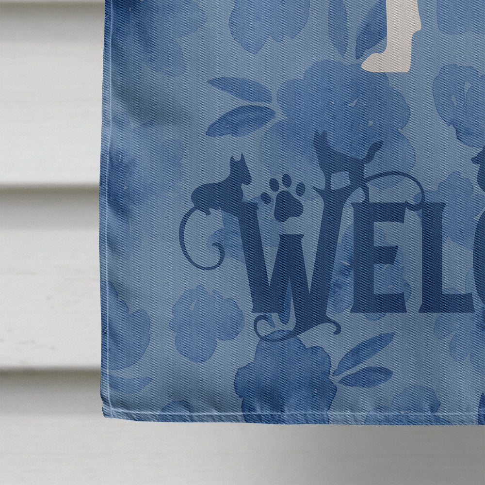 Staffordshire Bull Terrier Welcome Flag Canvas House Size CK6181CHF  the-store.com.