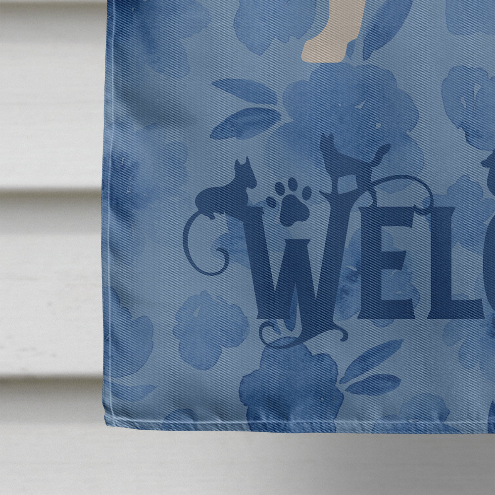 English Mastiff Welcome Flag Canvas House Size CK6183CHF  the-store.com.