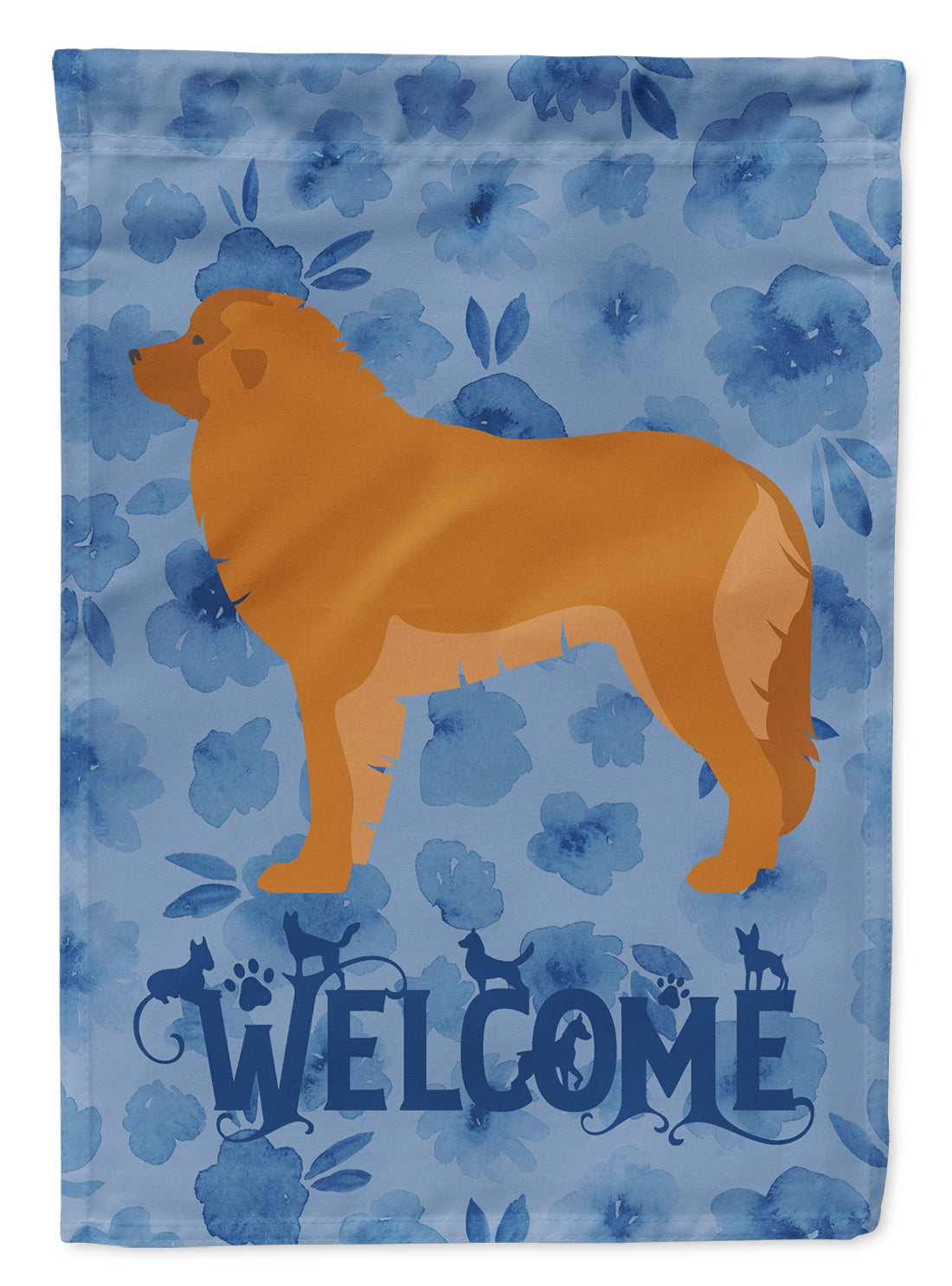Leonberger Welcome Flag Canvas House Size CK6185CHF  the-store.com.