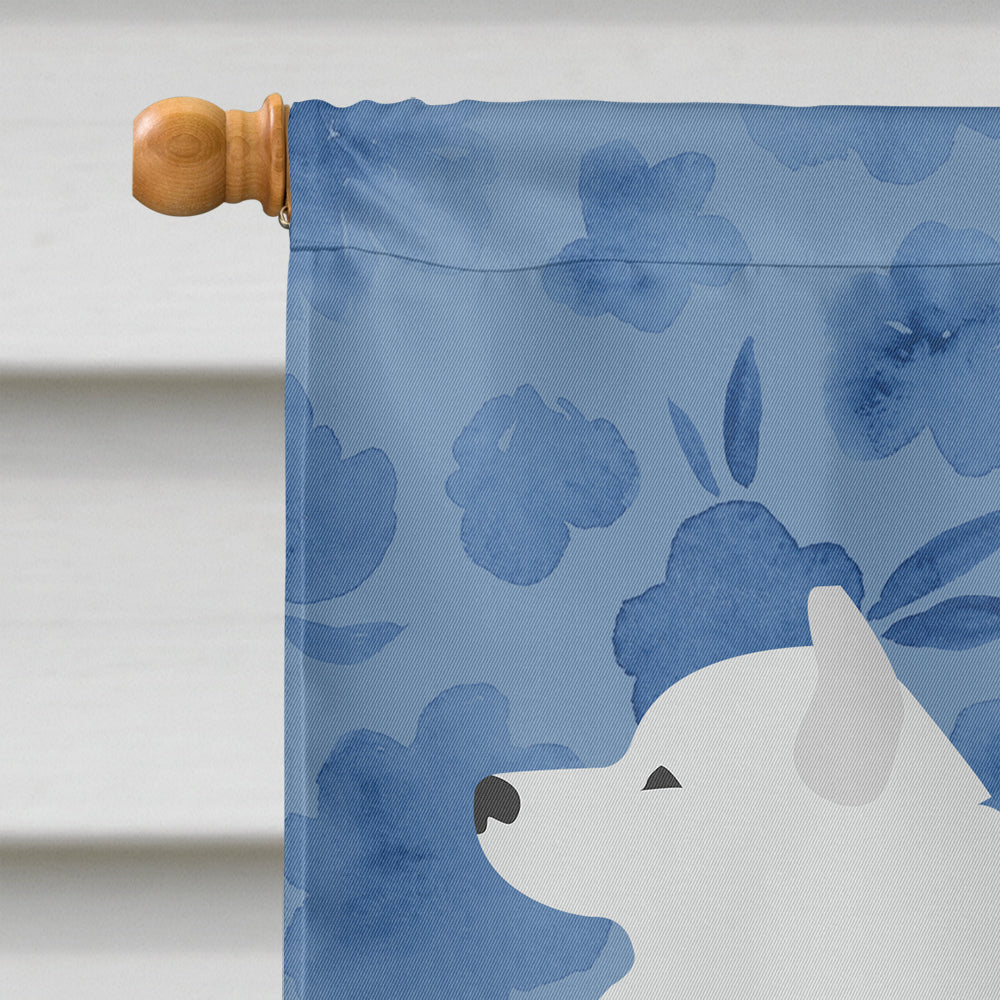 Samoyed Welcome Flag Canvas House Size CK6186CHF  the-store.com.