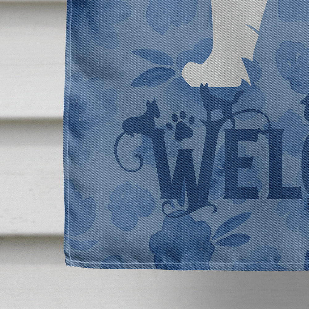 Samoyed Welcome Flag Canvas House Size CK6186CHF