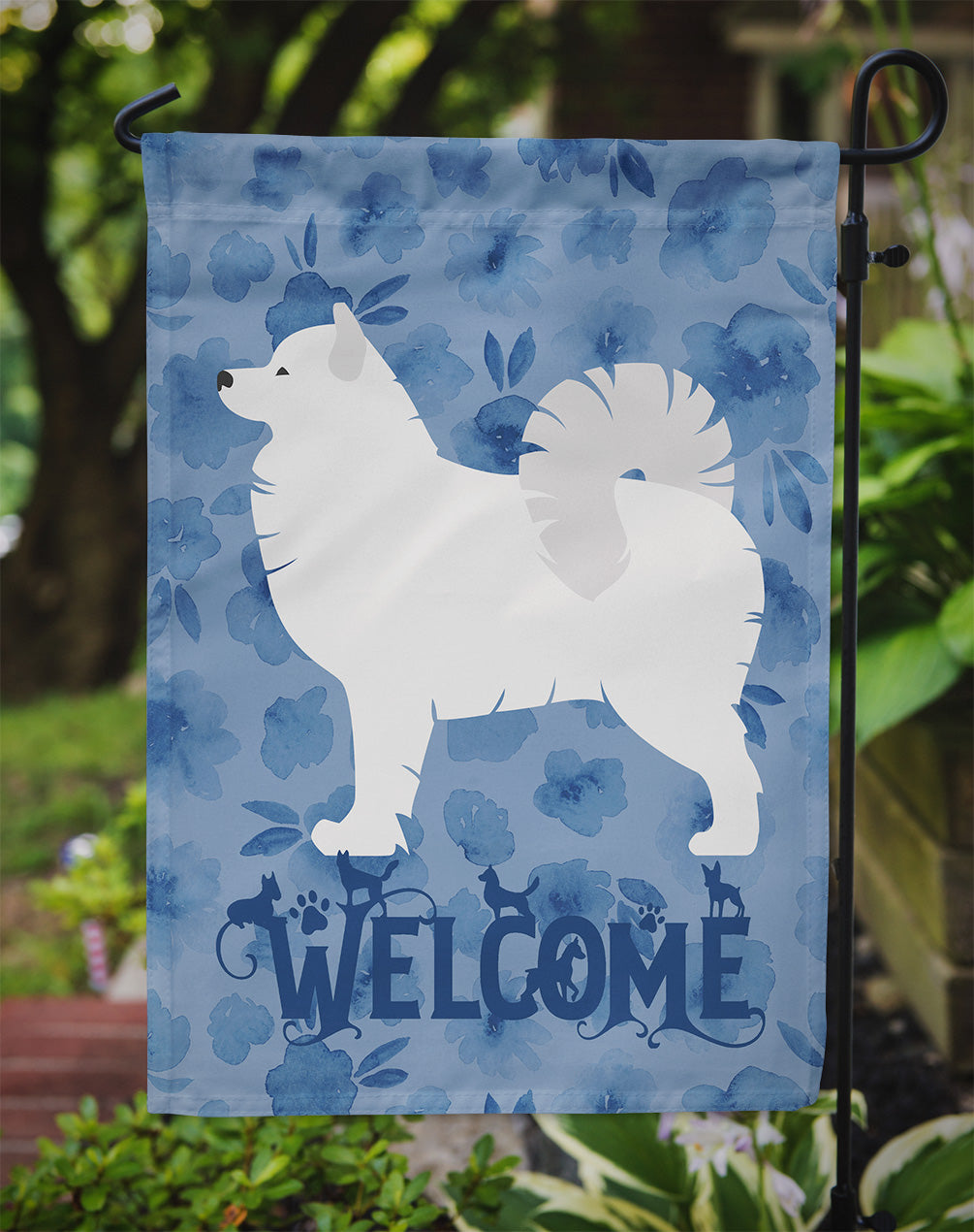 Samoyed Welcome Flag Garden Size CK6186GF