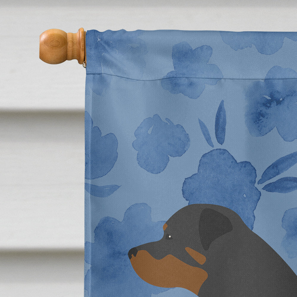 Rottweiler Welcome Flag Canvas House Size CK6193CHF