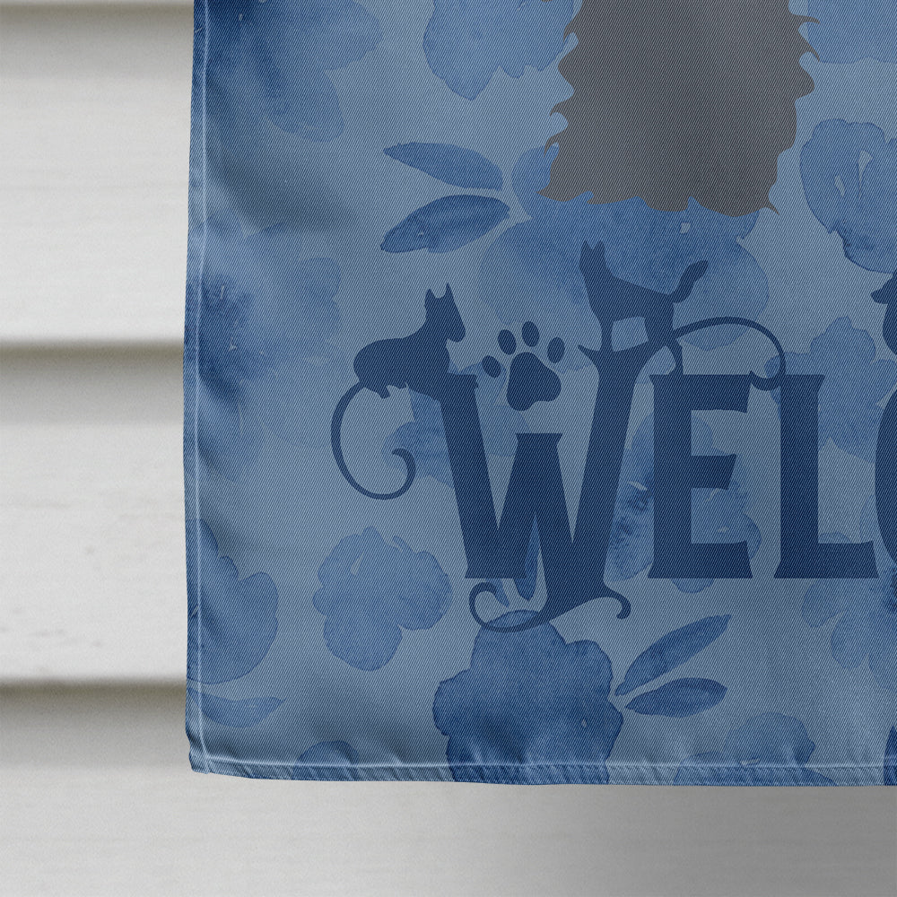 Portuguese Water Dog Welcome Flag Canvas House Size CK6195CHF