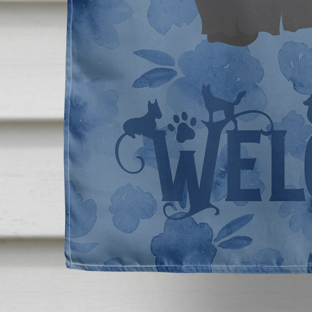 Scottish Terrier Welcome Flag Canvas House Size CK6196CHF  the-store.com.